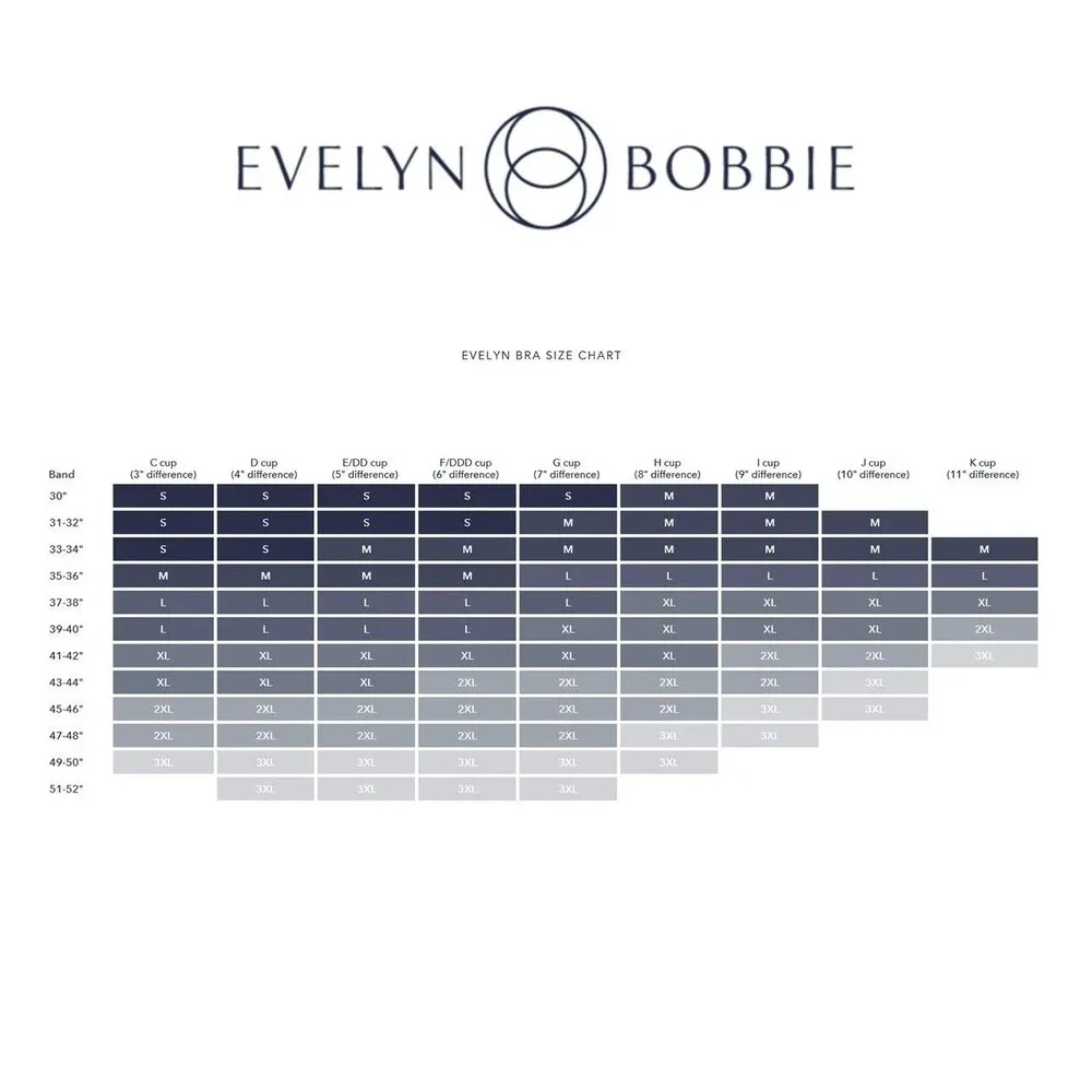 Evelyn & Bobbie Evelyn Bra 2XL Midnight Blue Seamless Wirefree Ultra-Lift Comfy - Picture 4 of 10